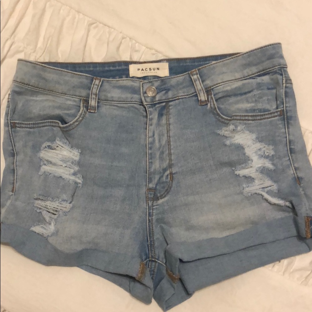 pacsun- high rise- super stretch shortie